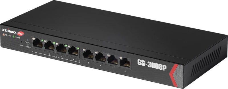 Network Switch Edimax 8X Fe Gs-3008P (4Xpoe Web Managed)