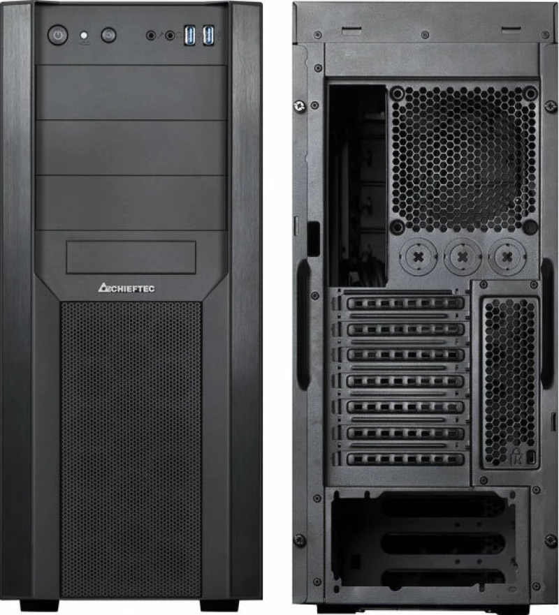 Chieftec CW-01B-OP κουτί υπολογιστή Tower Μαύρος (Μαύρο)
