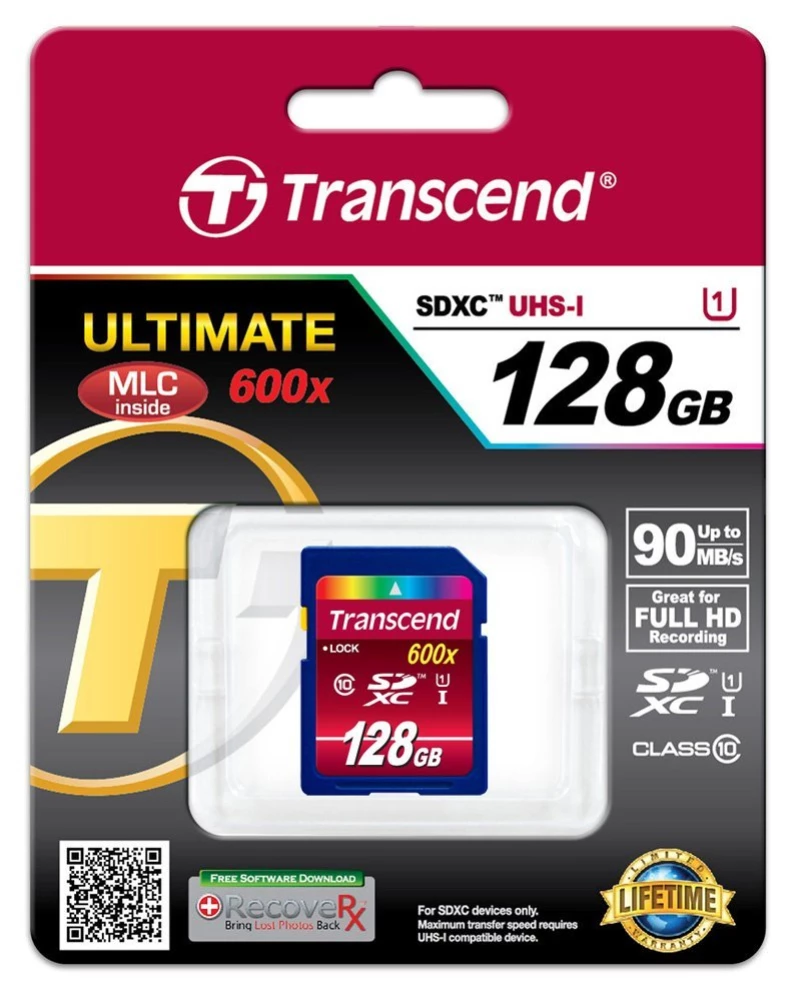 Transcend Ultimate 600x SDXC 128GB U1