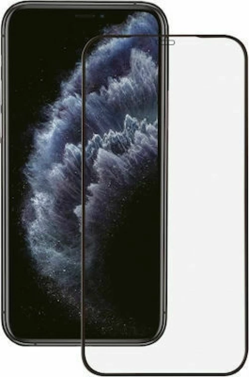 FULL FACE IPHONE 12 PRO 6.1' black tempered glass OEM.