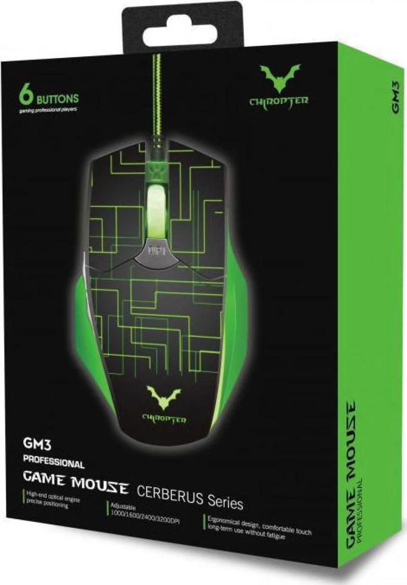 Wesdar GM3 Gaming Ποντίκι Πράσινο