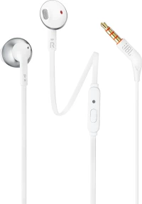 JBL Tune 205 Earbuds Handsfree με Βύσμα 3.5mm Ασημί