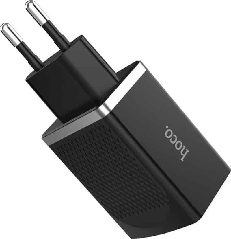Hoco USB Wall Adapter Μαύρο (C42A)