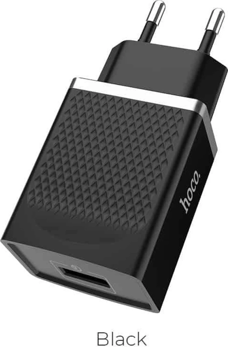 Hoco USB Wall Adapter Μαύρο (C42A)