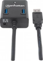 Usb Hub Manhattan Usb 3.0 Black 4 Θυρών