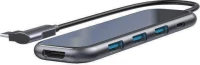 Αντάπτορας Baseus Superalative 5in1 Type-C to Multiport Grey (CAHUB-BZ0G)