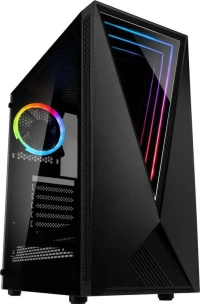 Kolink Void Rgb Midi-Tower - Black - Tempered Glass Window