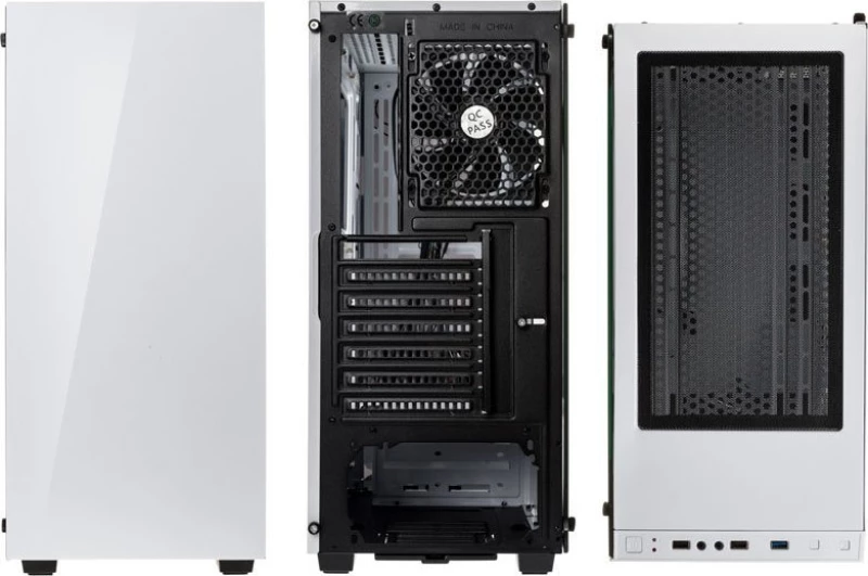 Kolink Stronghold Midi-Tower, Tempered Glass PC Case - white