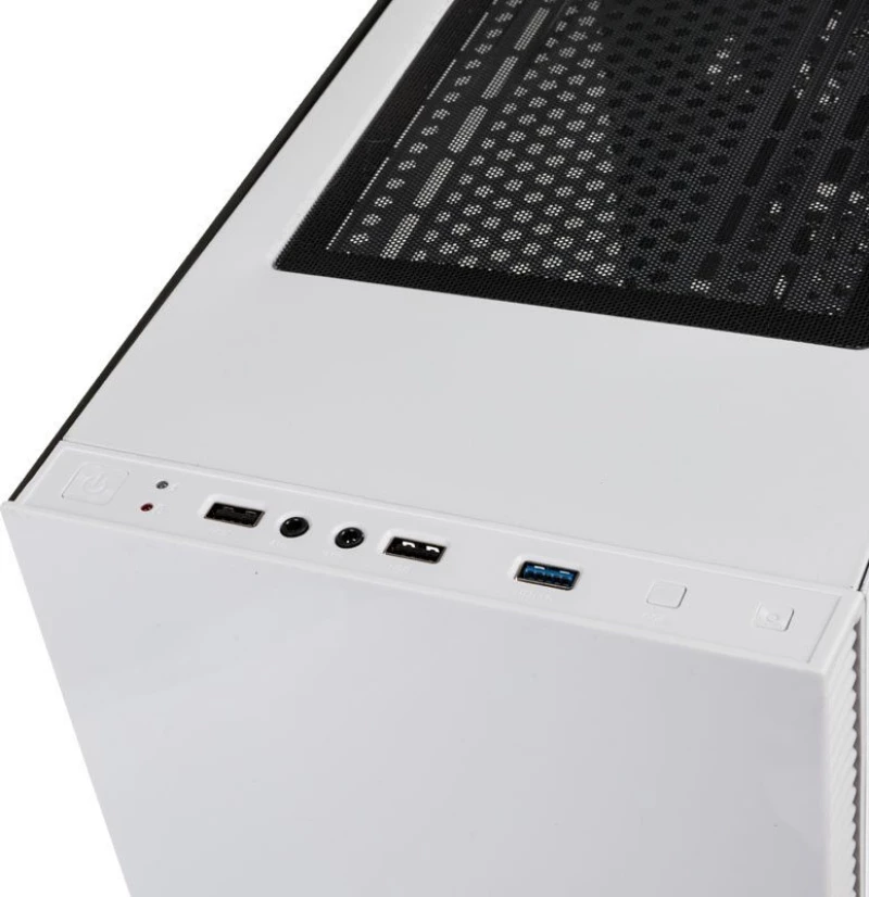 Kolink Stronghold Midi-Tower, Tempered Glass PC Case - white