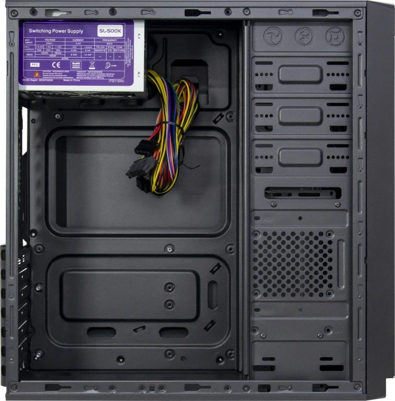Inter-Tech It-5916 Πύργος Μαύρος (Μαύρο) 500 W