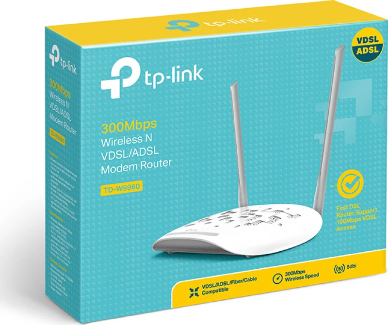 Tp-Link Td-W9960 Wireless Router Single-Band (2.4 Ghz) White V1