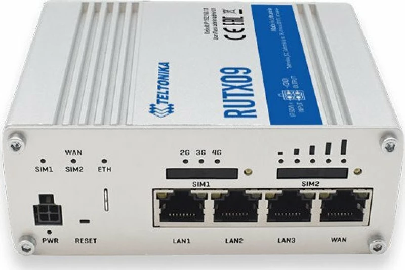 Teltonika Lte-A Cat6 Cellular Iot Dual Sim Router, Eu Type (Rutx09)