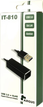 Inter-Tech Argus It-810 Usb 3.0 Rj-45 Μαύρος (Μαύρο)