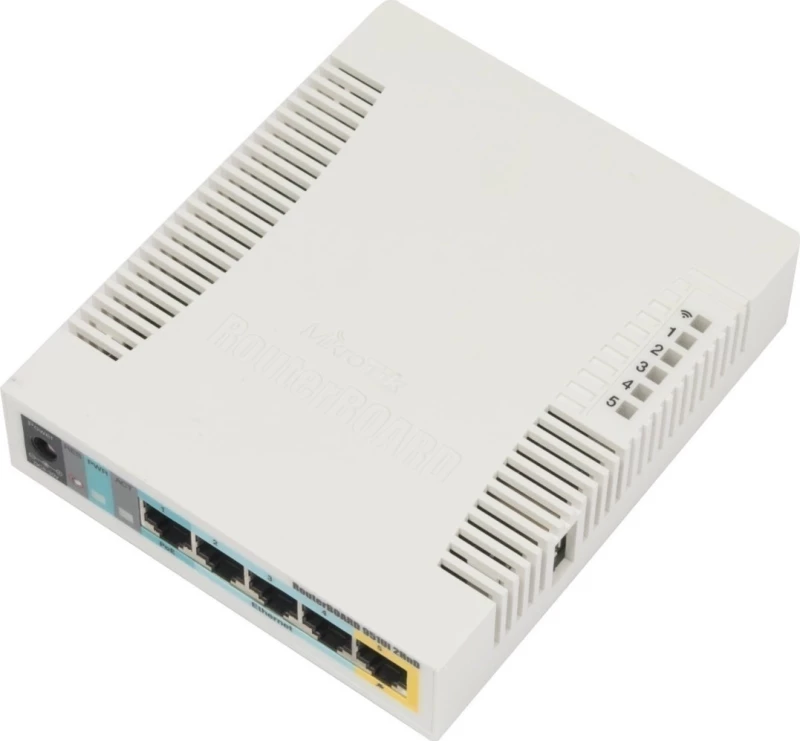 Mikrotik Rb951Ui-2Hnd Wifi Router 2,4Ghz, 5X Rj45 100Mb/S, 1X Usb