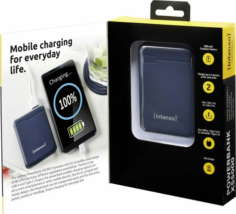 Intenso XS5000 5000mAh Μπλε