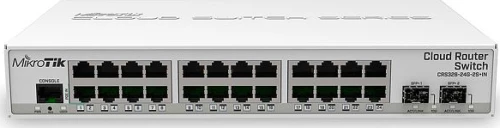 Mikrotik CRS326-24G-2S+IN μεταγωγέας δικτύου Διαχειρίσιμος Gigabit Ethernet (10/100/1000) PoE τροφοδοτικού Λευκός (Άσπρος)