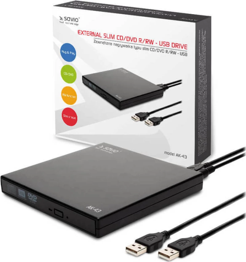 Elmak Dvd External Drive Ak43 Savio