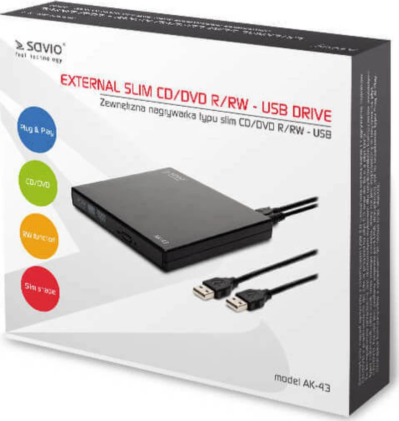 Elmak Dvd External Drive Ak43 Savio