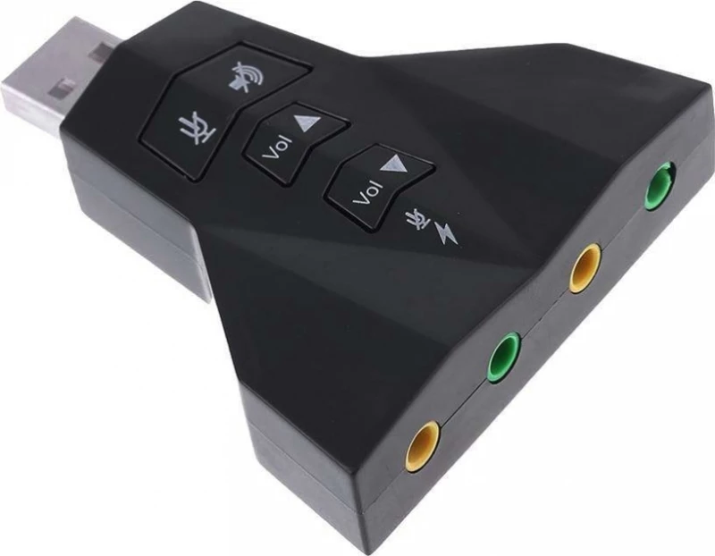 Powertech Usb Κάρτα Ήχου 7.1Ch, Με Έξοδο Μικρόφωνου Και Ακουστικού