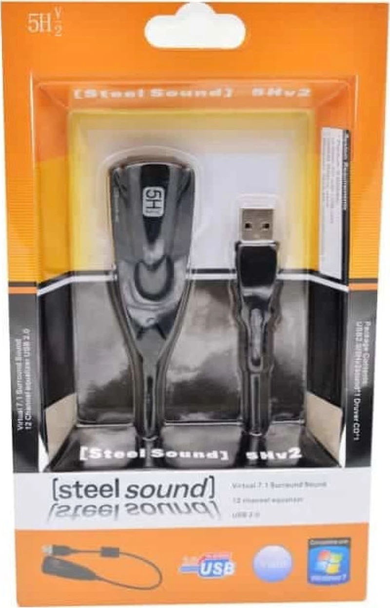 Powertech Usb Κάρτα Ήχου Slot-021, 5Hv2, Virtual 7.1 Channels