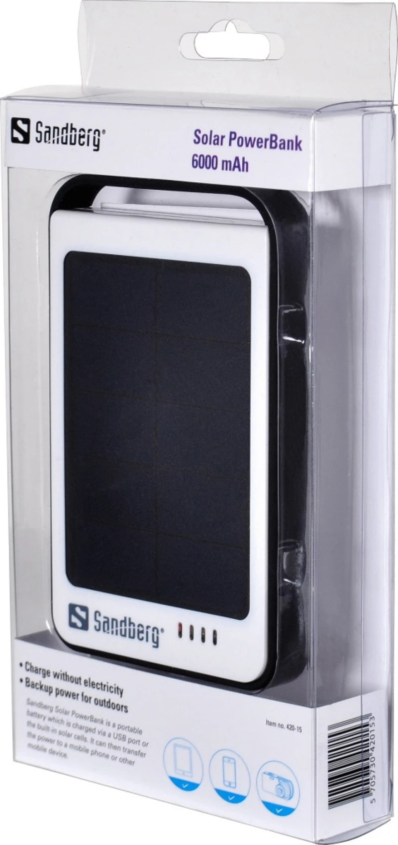Sandberg Solar PowerBank 6000mAh