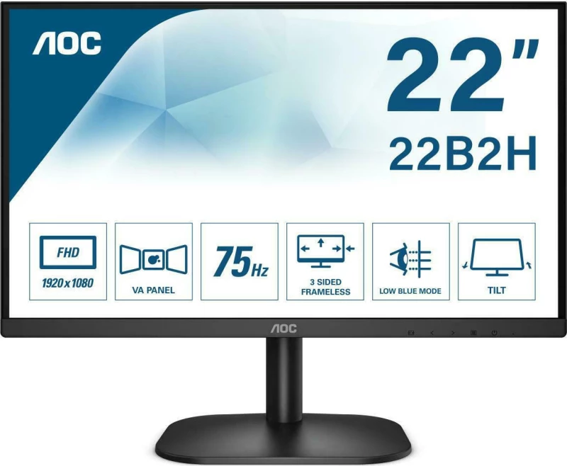 AOC 22B2H Monitor 21.5" FHD