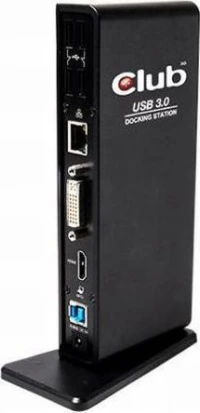 Hdd Docking Station Club3D Usb3 4Xusb2/2Xusb3/Hdmi/Dvi Black Retail