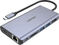 Unitek Uhub S7 Usb 3.2 Gen 1 (3.1 Gen 1) Type-C Grey