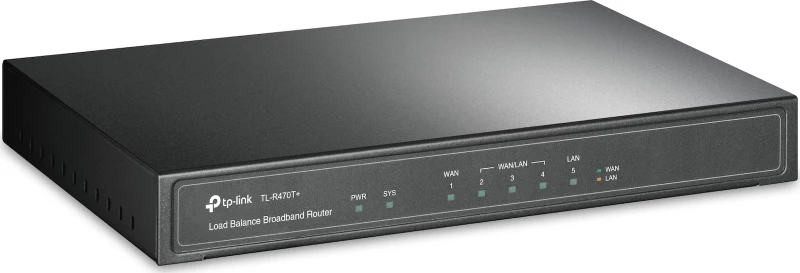 TP-Link TL-R470T+ v4.0, ​5-port Multi-Wan Router for Small Office and Net Cafe