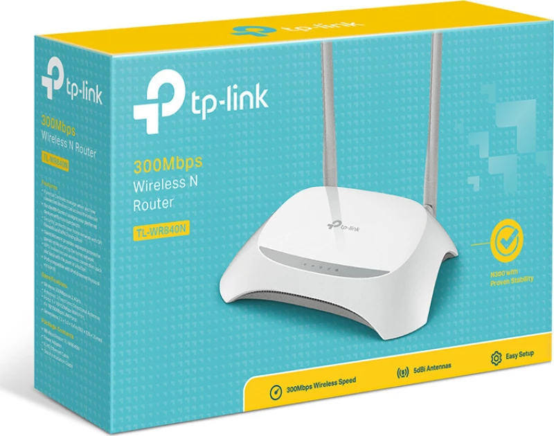 Tp-Link Wireless N Router Tl-Wr840N, 300Mbps, Ver. 4.1