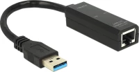 Delock Αντάπτορας Usb 3.0 Σε Rj45 62616, 1000Mbps, Μαύρος