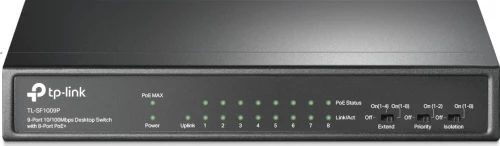 Tp-Link Tl-Sf1009P 9-Port 10/100Mbps Desktop Switch With 8-Port Poe+