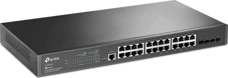 Tp-Link - Jetstream 24-Port Gigabit L2 Managed Switch With 4 Sfp Slots