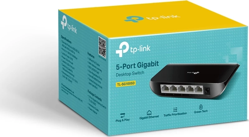 TP-LINK TL-SG1005D v9 Unmanaged L2 Switch με 5 Θύρες Gigabit (1Gbps) Ethernet