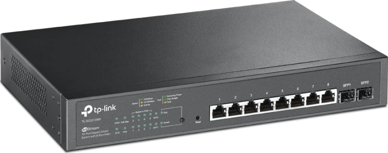 Tp Link Tl-Sg2210Mp V1 Jetstream 10-Port Gigabit Smart Switch With 8-Port Poe+