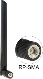 Εσωτερική Κεραία δικτύου Delock RP-SMA 3-5dBi Black