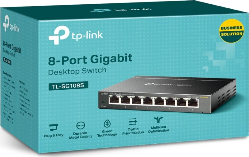 Network Switch TP-Link 8x GE TL-SG108s metal housing