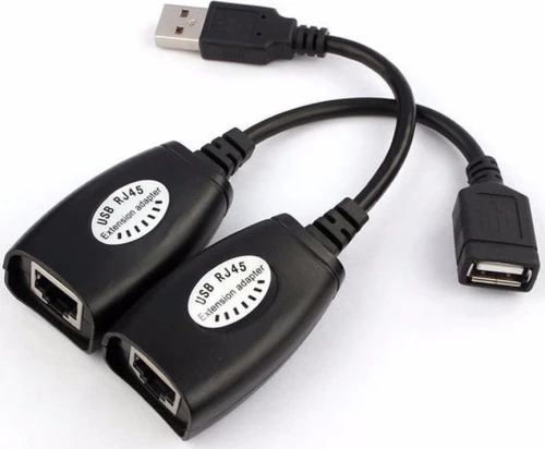 Powertech Converter Cat 5/5A/6 Σε Usb, Μαύρο