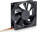 Case Fan Akyga AW-8B-BK 80mm 3-pin Μαύρο