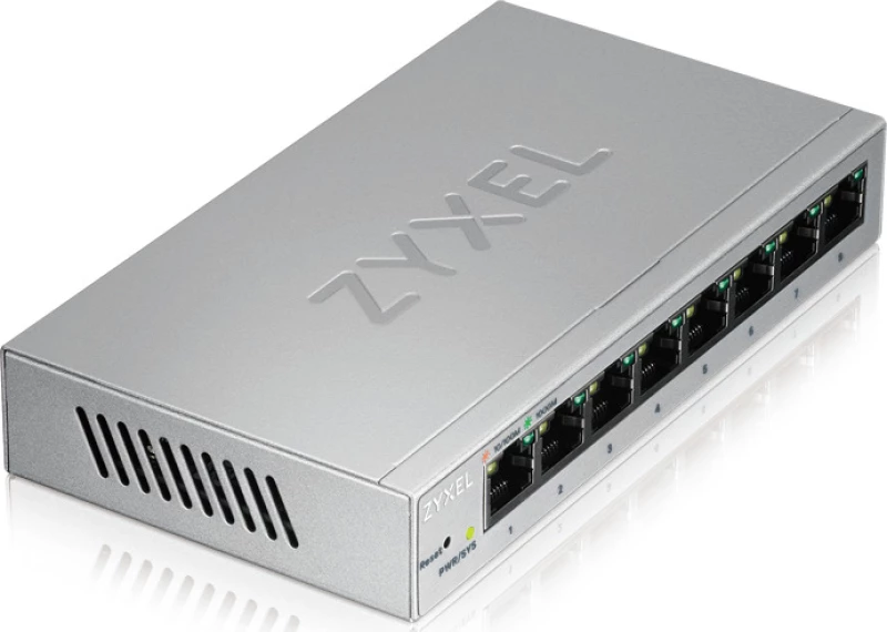 Zyxel GS1200-8 Διαχειρίσιμος Gigabit Ethernet (10/100/1000) Άργυρος