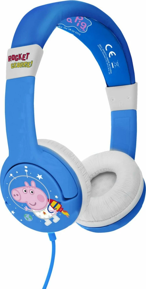OTL Peppa Pig George Rocket Ενσύρματα On Ear Παιδικά Ακουστικά Μπλε