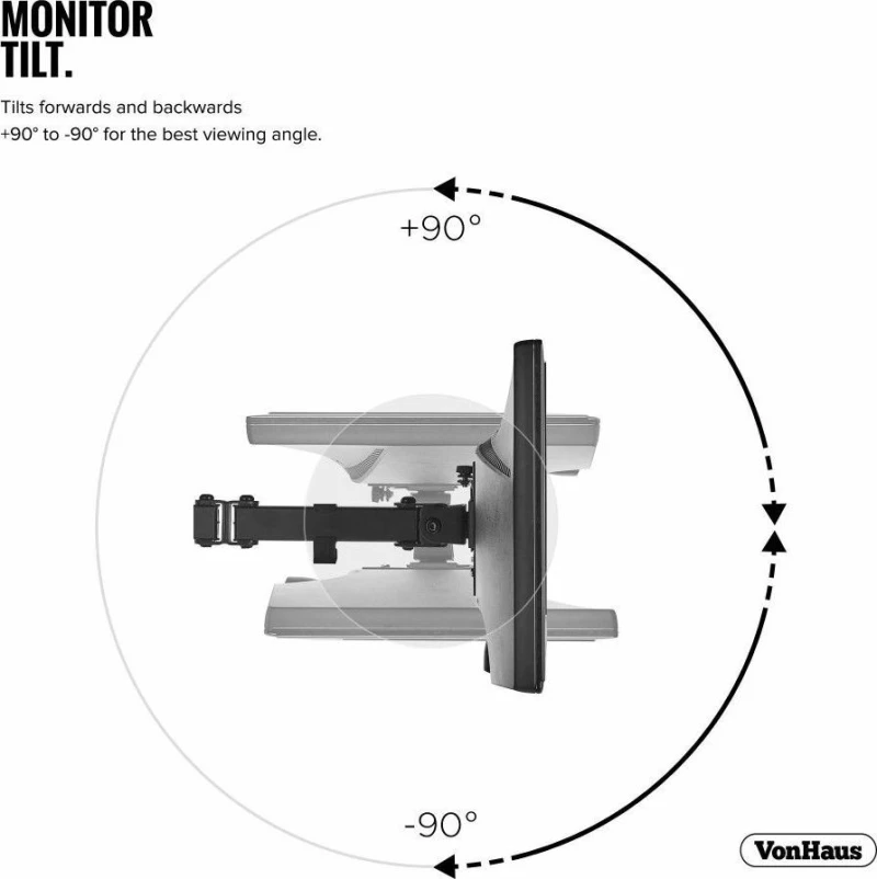 VonHaus Dual Arm Desk Mount with Stand