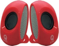 Q-Tech Spq-805 - Ηχεία Υπολογιστή Usb 2.0 4W Red