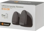 Kisonli Ks-08 Ηχεια 2X3W Usb Μαυρο 22158