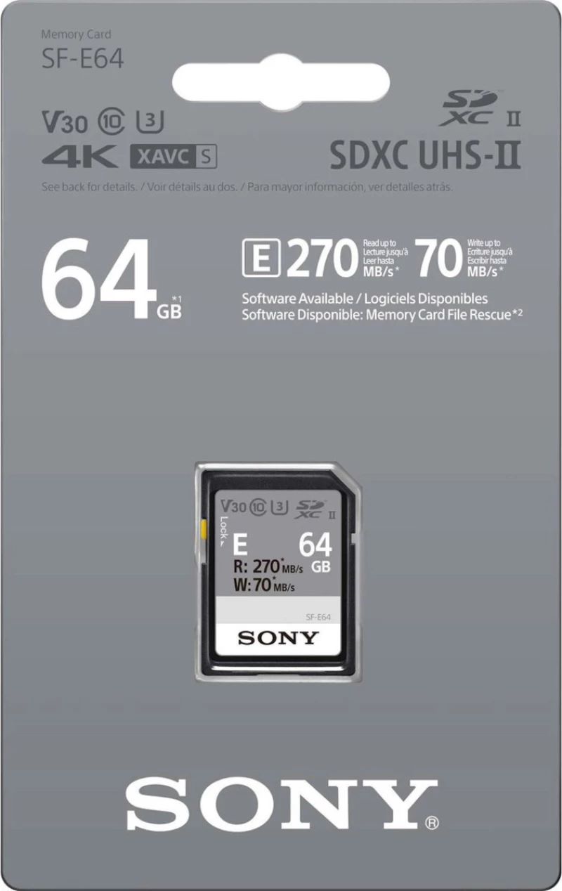 Sony SF-E64 SDXC 64GB U3 V30