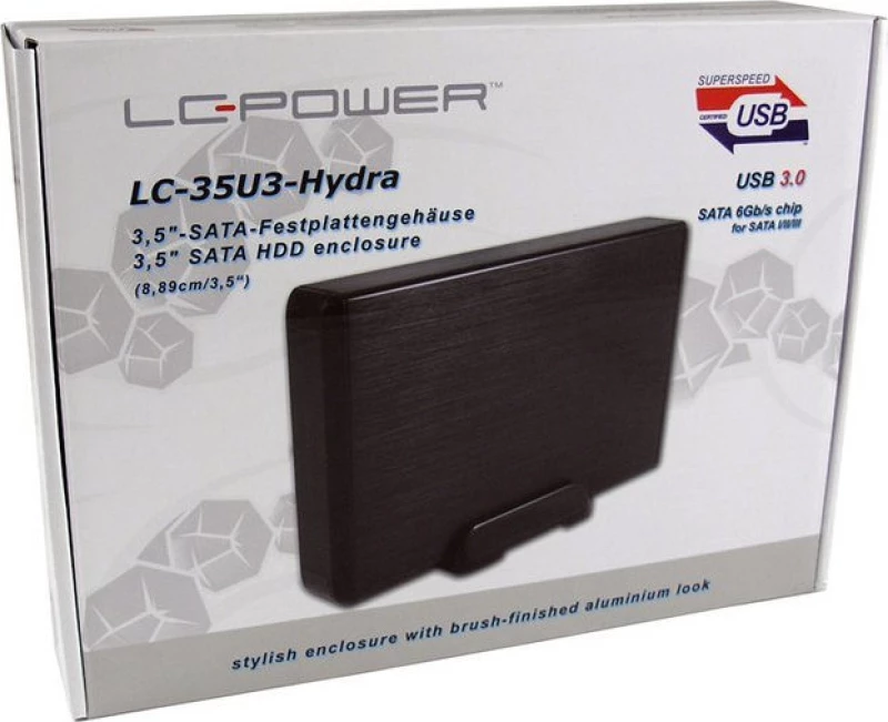 Lc Power Usb 3.0 Enclosure 8,89Cm/3,5" (Lc-35U3-Hydra) (Lc35U3Hydra)