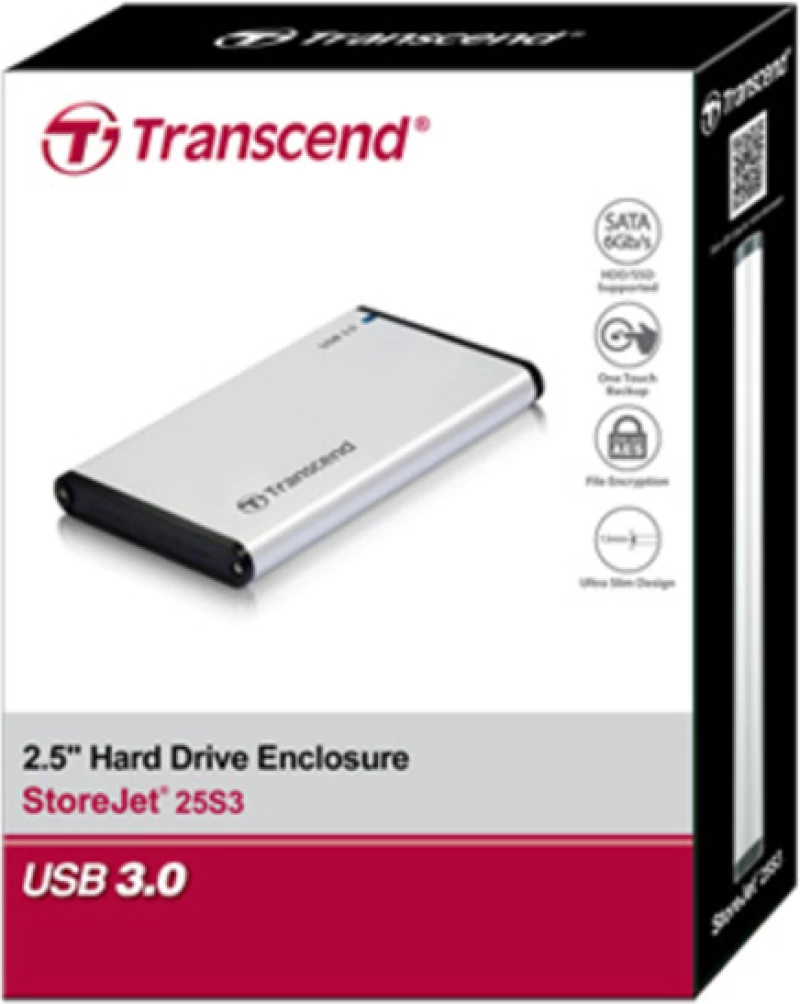 Transcend StoreJet 25S3 Ασημί