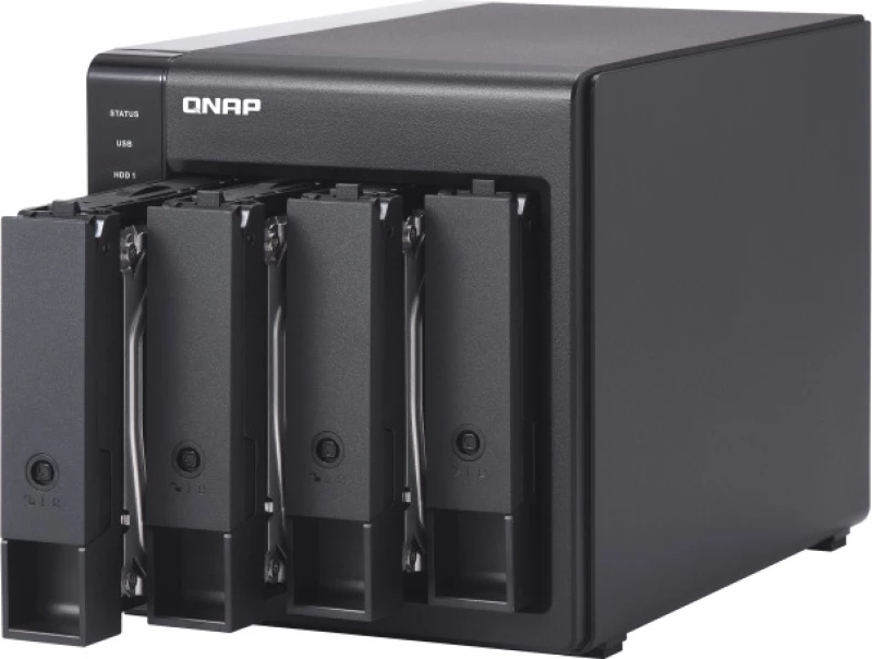 Qnap Tr-004 Συστοιχία Δίσκων Μαύρος (Μαύρο)