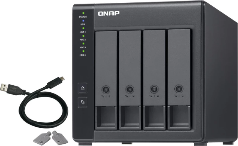 Qnap Tr-004 Συστοιχία Δίσκων Μαύρος (Μαύρο)