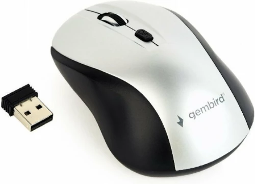 Gembird MUSW-4B-02 Ασύρματο Bluetooth Ποντίκι Black/Silver
